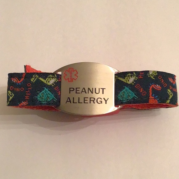 MEDICAL ID PEANUT ALLERGY BRACELET BADGE - Picture 6 of 6